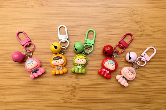 Cute little fruits keychain